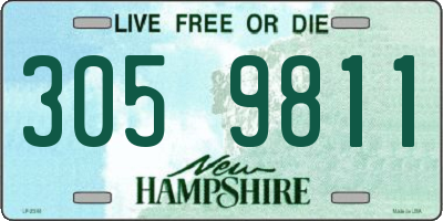 NH license plate 3059811
