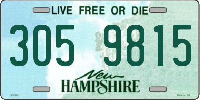 NH license plate 3059815