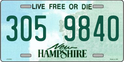 NH license plate 3059840