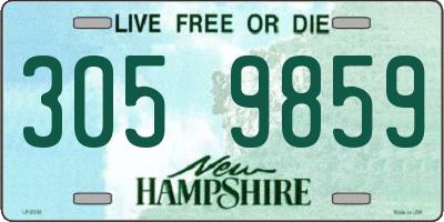 NH license plate 3059859
