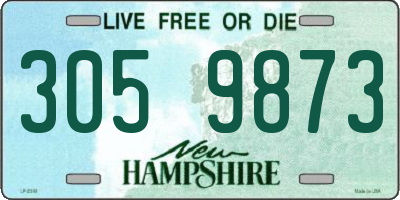 NH license plate 3059873