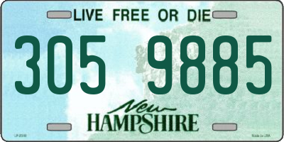 NH license plate 3059885