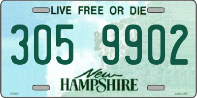NH license plate 3059902
