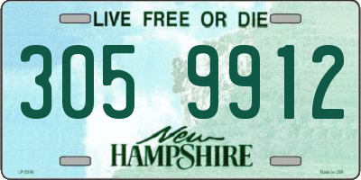 NH license plate 3059912