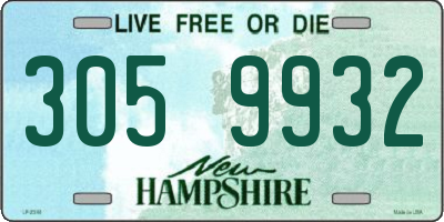 NH license plate 3059932