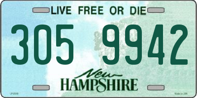 NH license plate 3059942