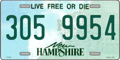 NH license plate 3059954