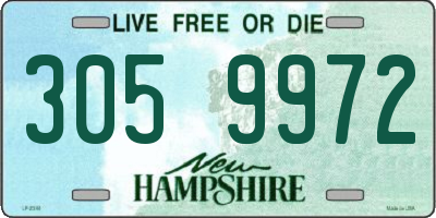 NH license plate 3059972