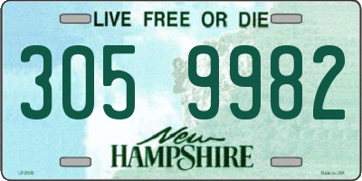 NH license plate 3059982