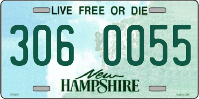 NH license plate 3060055