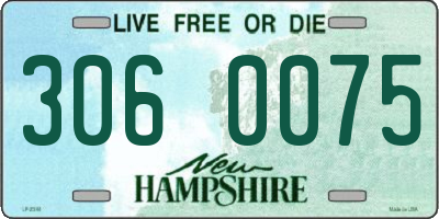 NH license plate 3060075