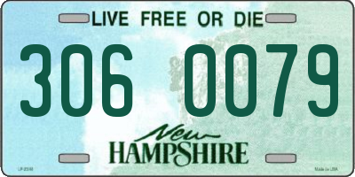 NH license plate 3060079