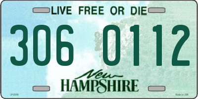 NH license plate 3060112