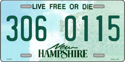 NH license plate 3060115