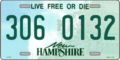 NH license plate 3060132