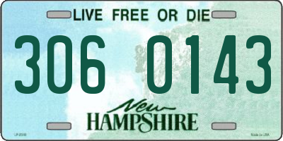 NH license plate 3060143