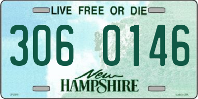 NH license plate 3060146