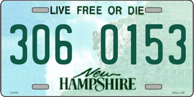 NH license plate 3060153