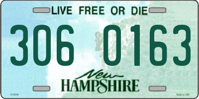 NH license plate 3060163