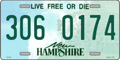 NH license plate 3060174
