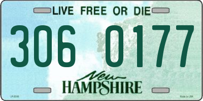 NH license plate 3060177