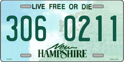 NH license plate 3060211