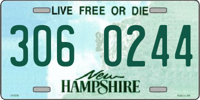 NH license plate 3060244