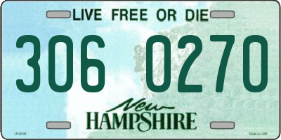 NH license plate 3060270