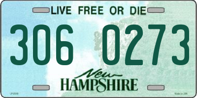 NH license plate 3060273