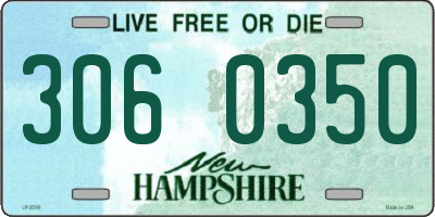 NH license plate 3060350