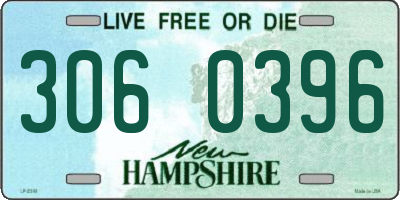 NH license plate 3060396