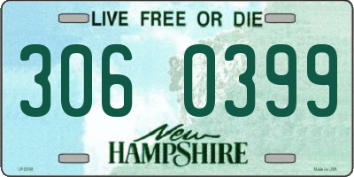 NH license plate 3060399