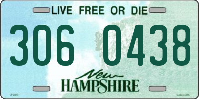NH license plate 3060438