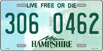NH license plate 3060462