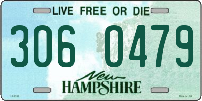 NH license plate 3060479