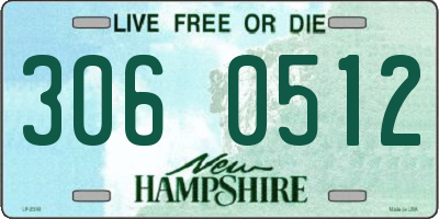 NH license plate 3060512