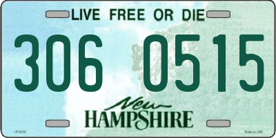 NH license plate 3060515