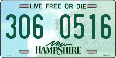 NH license plate 3060516