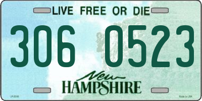 NH license plate 3060523