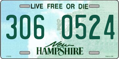 NH license plate 3060524