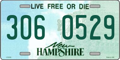 NH license plate 3060529