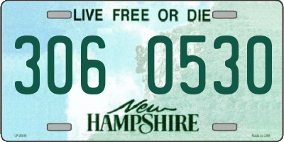 NH license plate 3060530