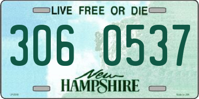 NH license plate 3060537
