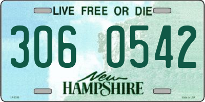NH license plate 3060542
