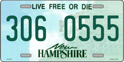NH license plate 3060555