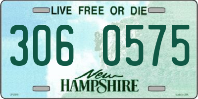 NH license plate 3060575