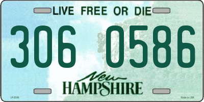 NH license plate 3060586