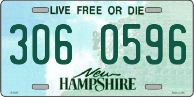 NH license plate 3060596