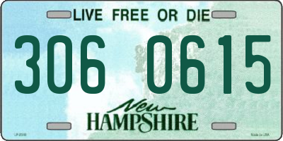 NH license plate 3060615