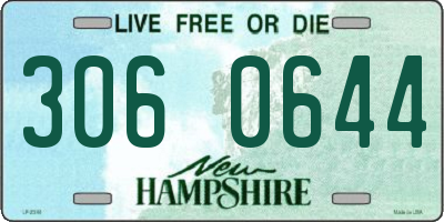 NH license plate 3060644